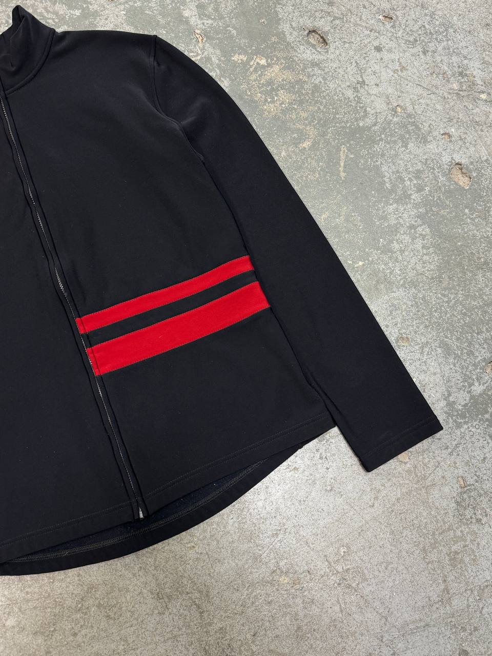 Prada Linea Rossa Tech Zip Sweatshir Red Tab