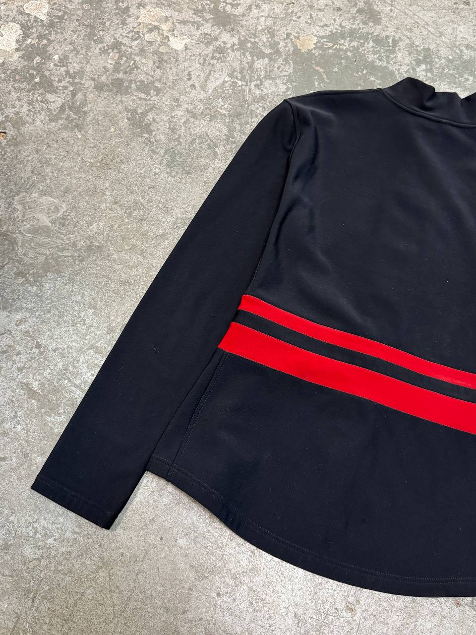 Prada Linea Rossa Tech Zip Sweatshir Red Tab