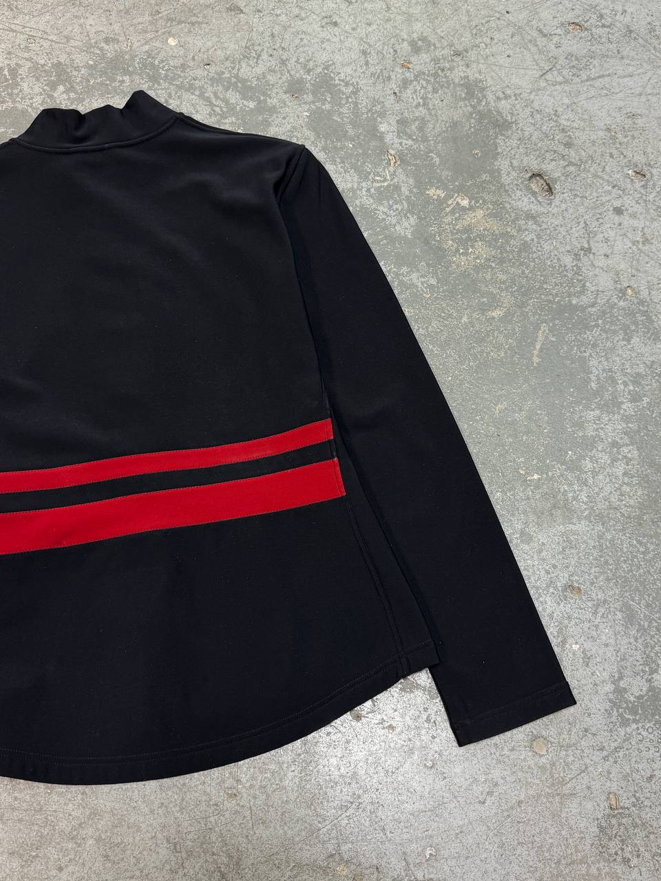 Prada Linea Rossa Tech Zip Sweatshir Red Tab