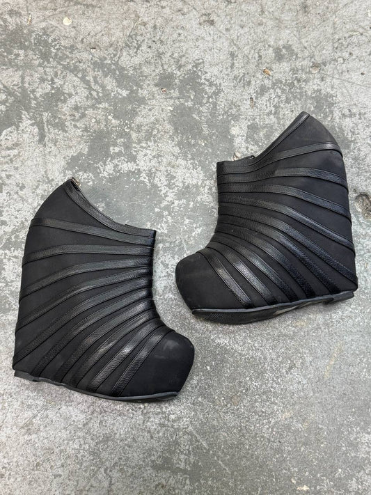 Vintage Wedge Heel Boots