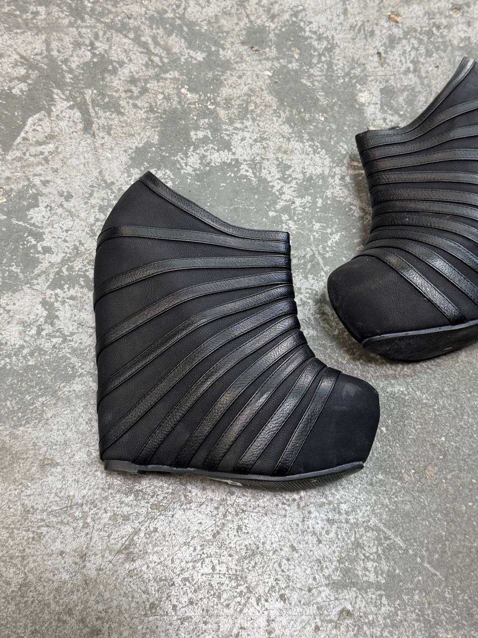 Vintage Wedge Heel Boots