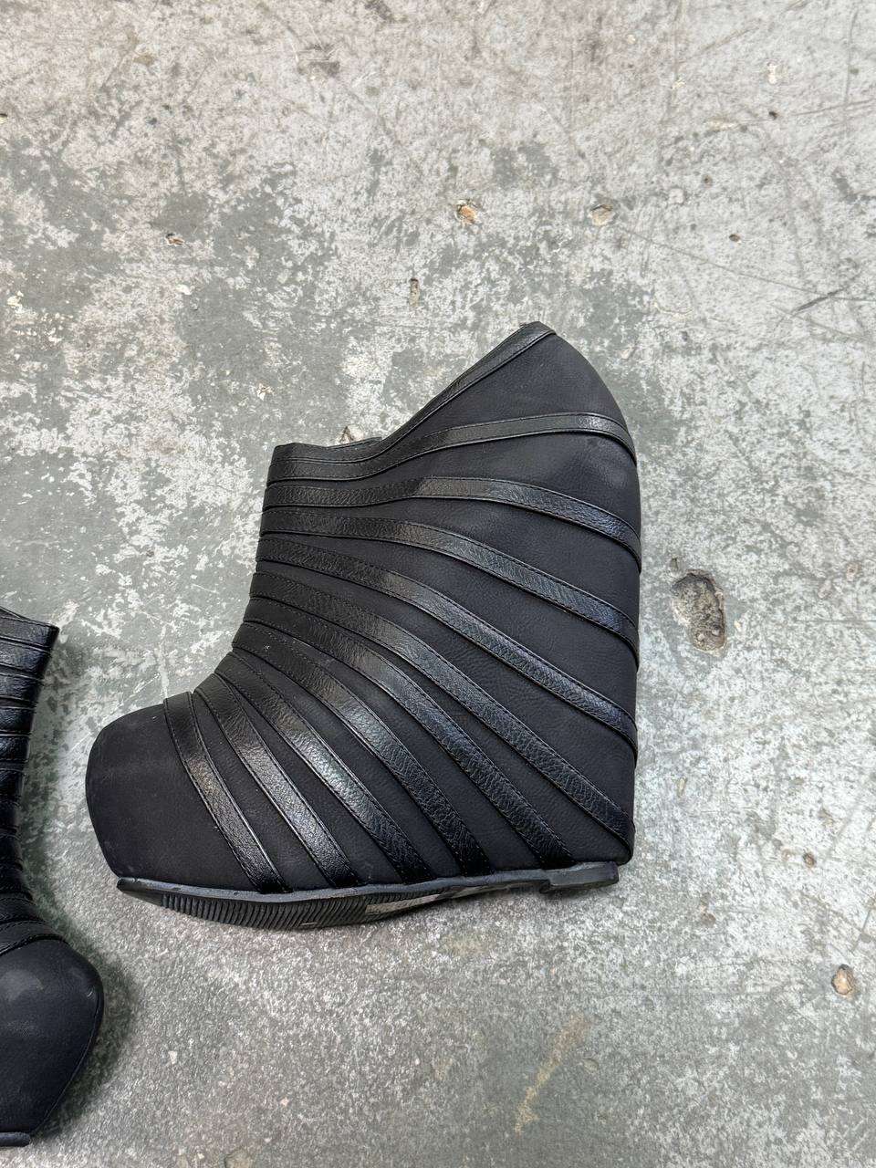 Vintage Wedge Heel Boots