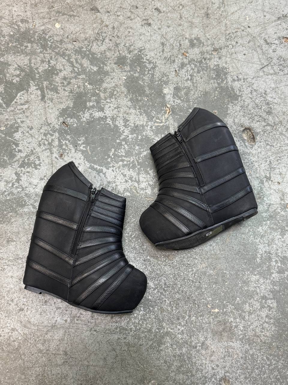 Vintage Wedge Heel Boots