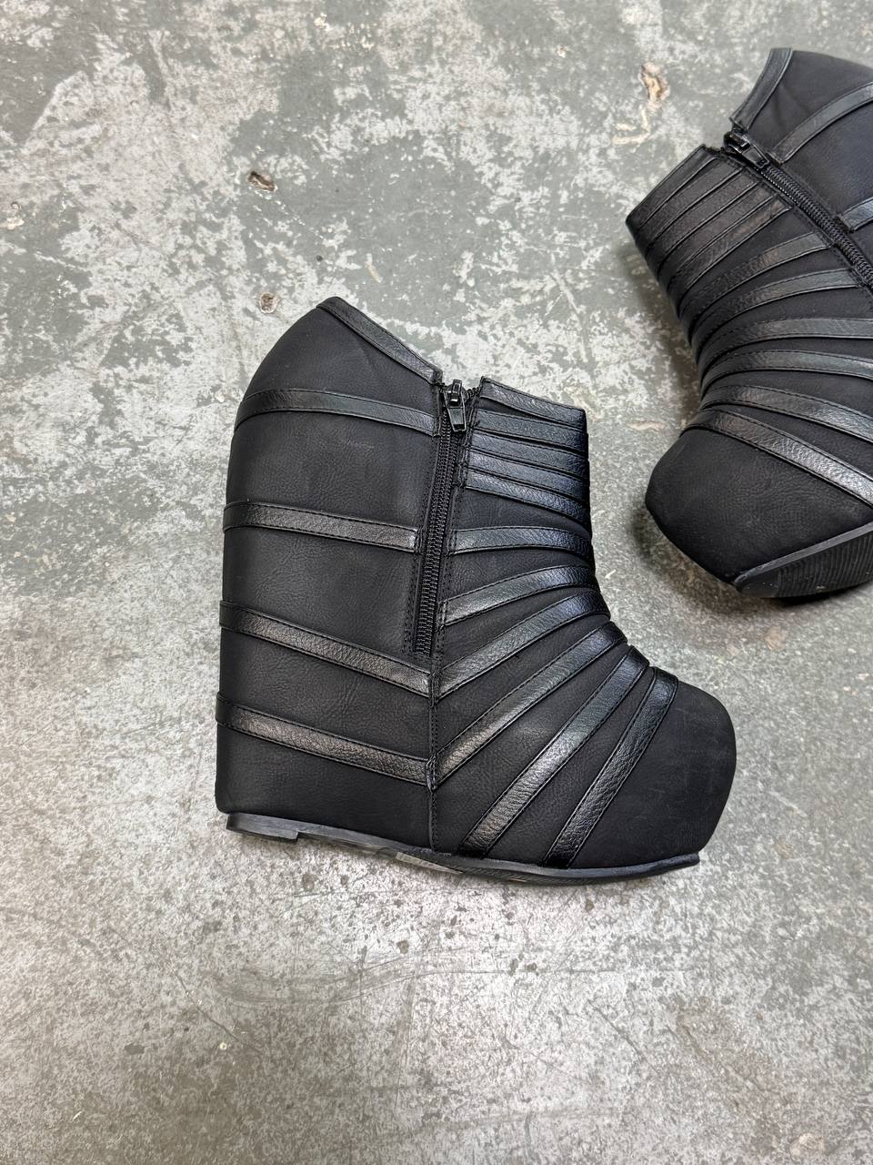Vintage Wedge Heel Boots