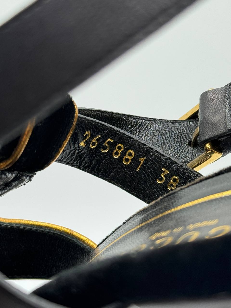 Vintage Gucci Velvet Gladiator Heels