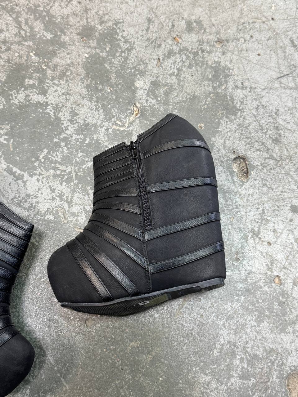 Vintage Wedge Heel Boots