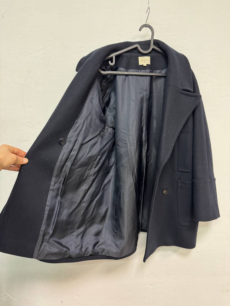 Sezane Paris Wool Coat Nawy