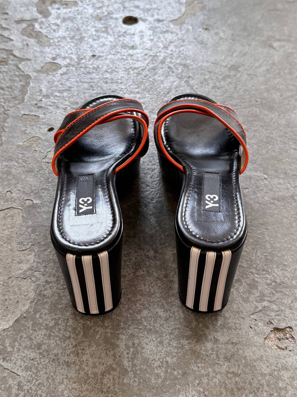Adidas Y-3 Yohji Yamamoto Wedge Mules