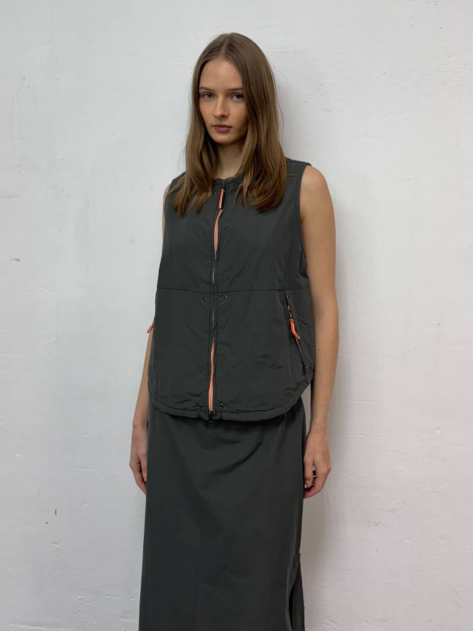 Two-Piece Set Skirt and Vest, Prada Style