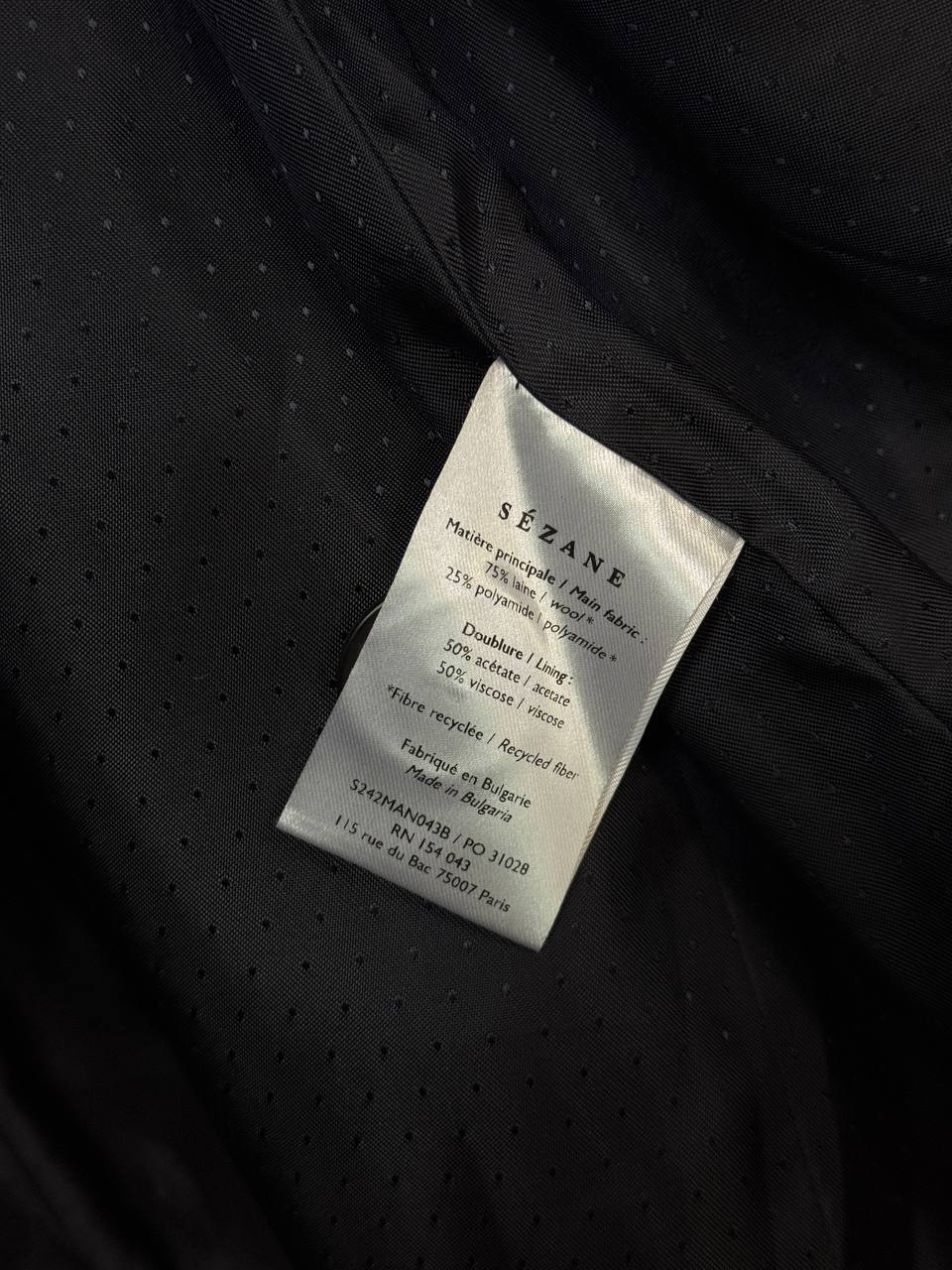 Sezane Paris Wool Coat Nawy